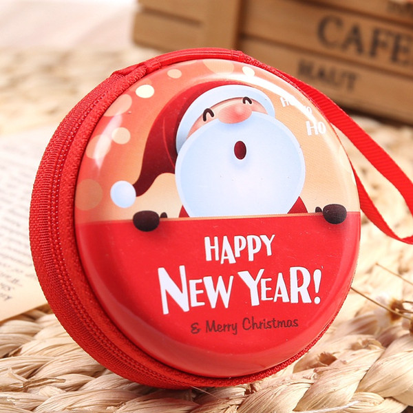 Cute Christmas Candy Boxes Bag Gifts Holders New Year Coin Earphone Snack Supplies Packaging Party Decorations For Children dhl free