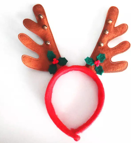 Christmas Reindeer Antlers Headband Xmas Lovely ELK Hair Band Christmas Ornament Decor Deer Reindeer Headband Head Hoop Hot