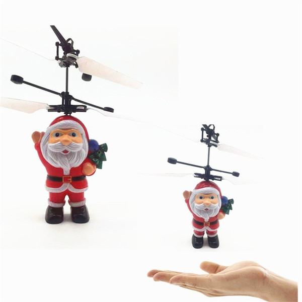 New Exotic Induction Santa Clau Aircraft Child Illuminate Christmas Gifts Toy USB Portable Drone Resistance To Fall Factory Direct 12 4zf I1