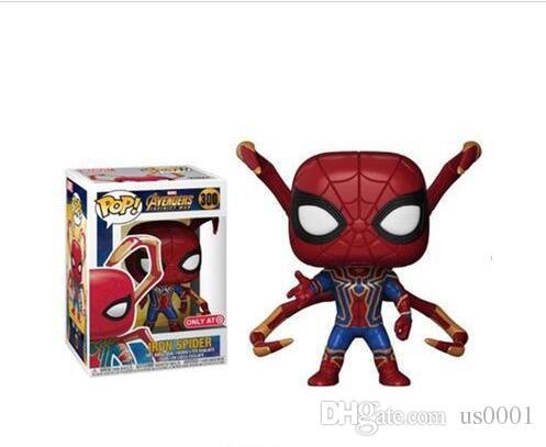 Funko Pop Avengers 3 Spider Man Vinyl Action & Toy Figures Collectible Model Toy for Children