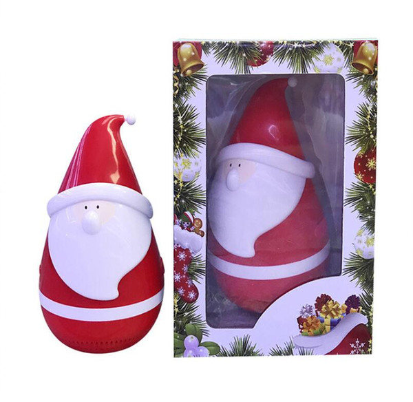 New Arrival Santa Claus Speaker Christmas Father Tumbler Roly-poly Mini Wireless Bluetooth Speakers Kids Christmas Toy 50pcs