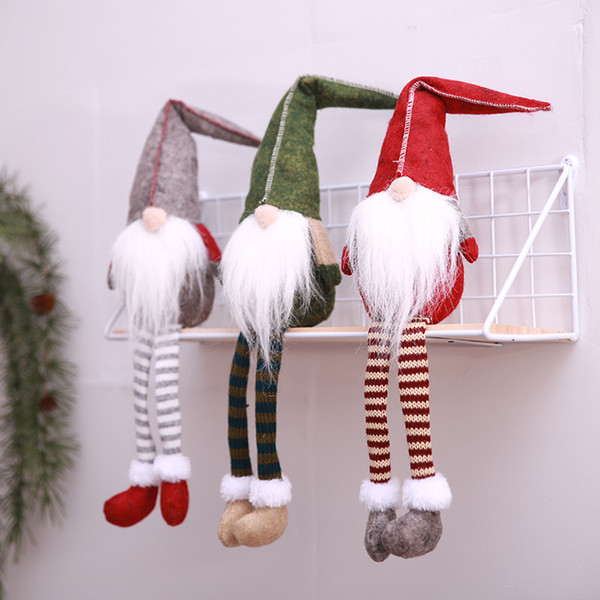 Wholesale Kids Christmas Toys Gifts For Boy Girl Cute Santa Claus Plush Dolls Showcase Home Christmas Ornaments Children Toys Games