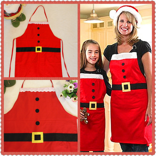 Christmas Hot Christmas Decoration Apron Kitchen Aprons Christmas Dinner Party Apron Santa Christmas Kitchen Apron