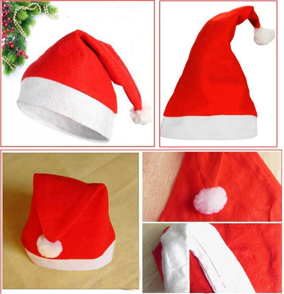 new arrival Cute adults Christmas cap Christmas decorations cheapest christmas hats wholesale Supplies 200pcs 