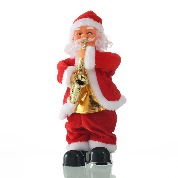 Christmas doll electric Santa step singing Christmas decorations Santa children's gifts ornaments