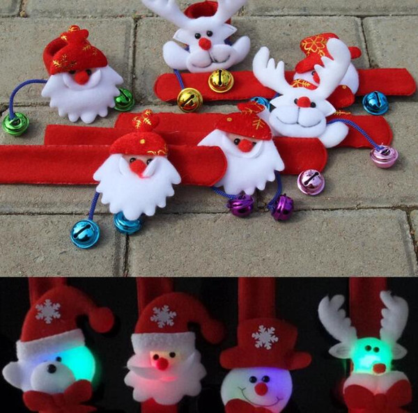 LED childrens toy bracelet Christmas decorations Christmas gifts stalls gifts party toys snowman deer bracelets glow ring