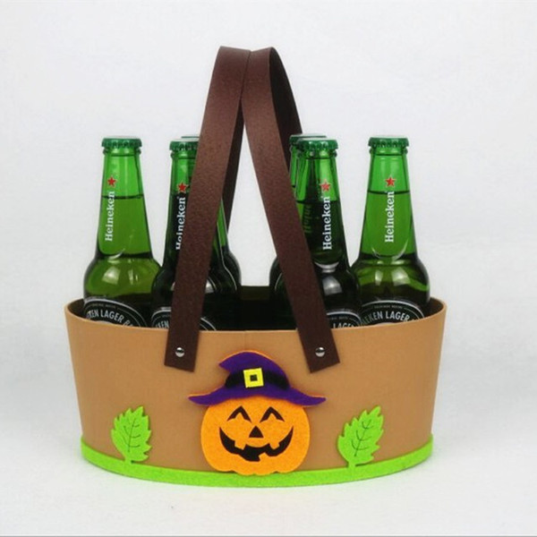 Halloween decoration props selling KTV bar nightclub decoration beer snack baskets candy pumpkin basket gift