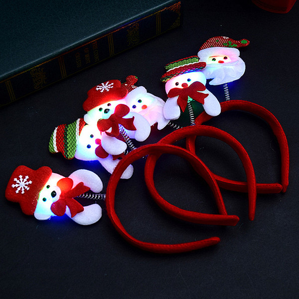 2018 new products santa Claus, children's glow Santa Claus buttons Party toys the best special gift for children's festivals.