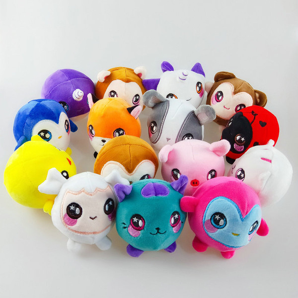 DHL 24PCS Christmas dolls Unicorn Cat Duck HEDGEHOG 9cm Super Squishy Foamed Stuffed Animal Squishies Slow Rising Jumbo Plush Toys gift