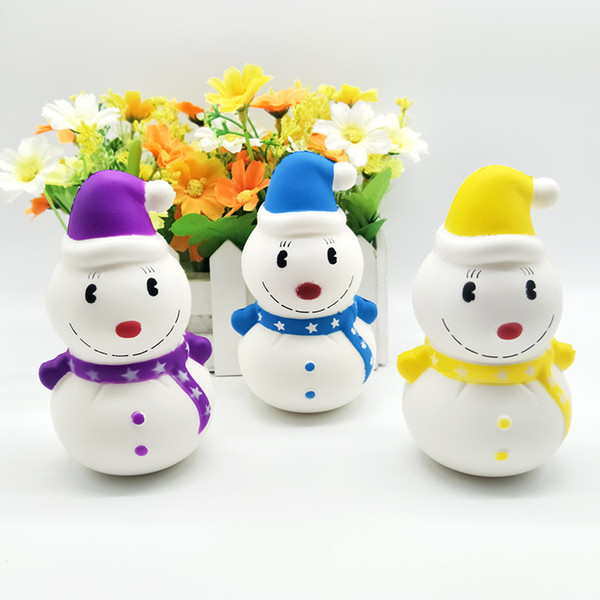 010 interesting Squishy toys kids children Christmas gift Santa Claus inched back teddy bear snowman penguin Decompression toy