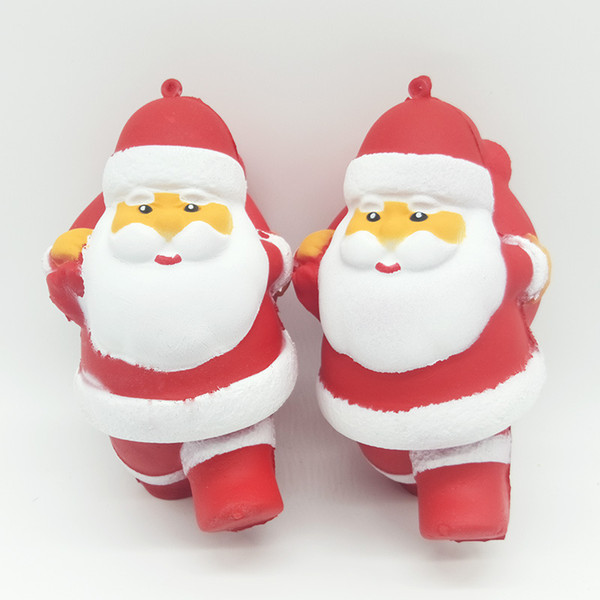 5pcs interesting Squishy toys kids children Christmas gift Santa Claus inched back teddy bear snowman penguin Decompression toy