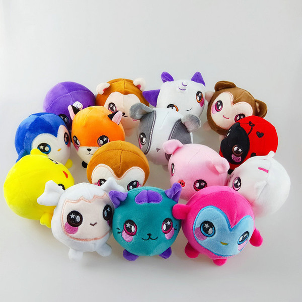 12pcs Christmas dolls Unicorn Cat Duck HEDGEHOG 9cm Super Squishy Foamed Stuffed Animal Squishies Slow Rising Jumbo Plush Toys gift