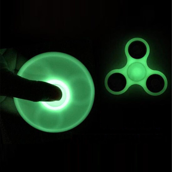 2017 Luminous Fidget Spinner Hand Spinner Tri Fidget Ball Desk Focus Toy EDC For Kids Adults