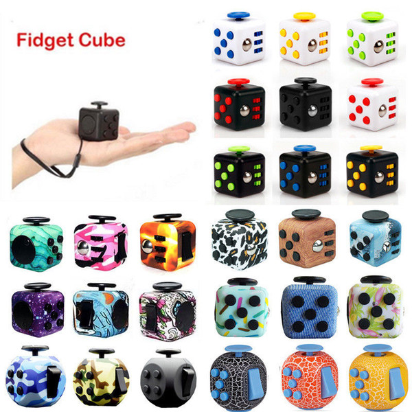 Fidget Cube Children Vinyl Desk Toy Adults Stress Relief Cubes Funny Gifts