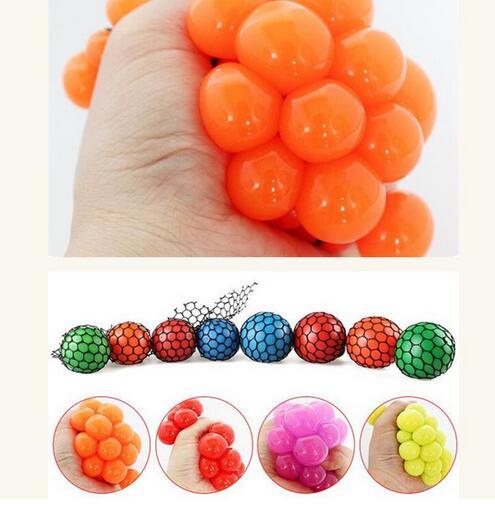 5pcs/lot 5CM Funny toys Antistress Face Reliever Grape Ball Autism Mood Squeeze Relief Healthy Toys Funny Geek Gadget for Halloween Jokes