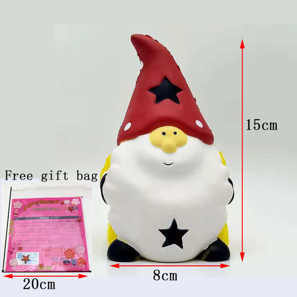 Soft toy squishy Santa Claus model,squeeze slow rising stress relief Cute decompression christmas cartoon decoration gift