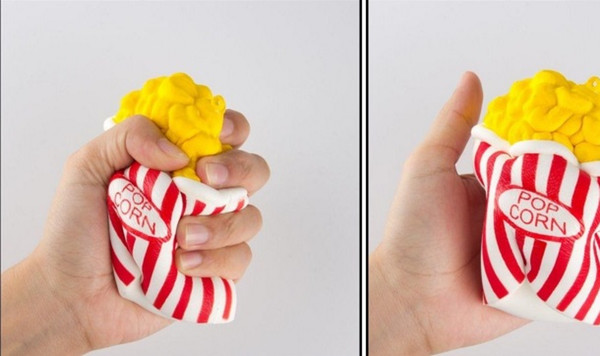 Kawaii Squishy Squishies Jumbo Popcorn Slow Rising Scented Squeeze Easter Stress Relief Phone Straps Kids Adults Toy