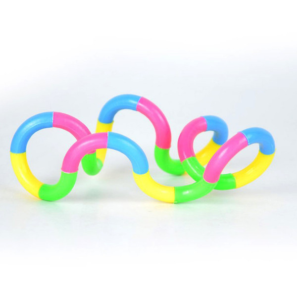 100pcs/lot Rainbow ring twister Toy New decompression toys winding variety decompression toys twist ring dhl free