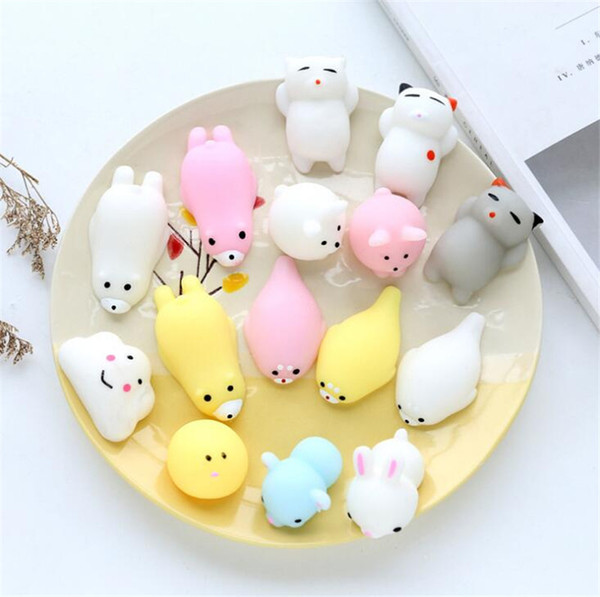 Mochi Jumbo Squishy Toys Mini Slow Rising Squishy Kawaii Animal Stress Reliever Anxiety Toy Squishies Cute Cartoon animals Decompression Toy