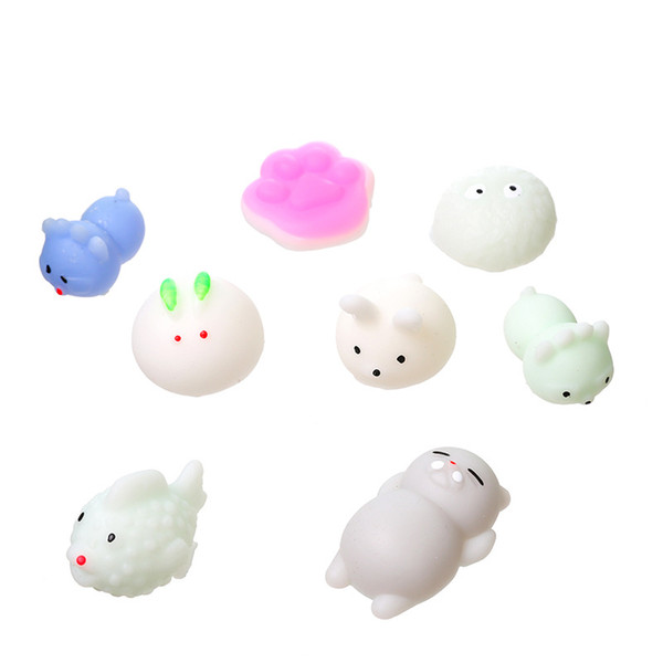 10PCS/LOT Squishy Toys Children Slow Rising Antistress Toy Animal Cub Doll Cat Claw Squishies Toy Funny Kids Gift Toy