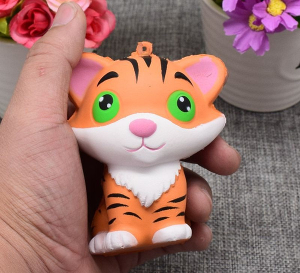 Decompression Toy Squishy Adorable Little Tiger Shape Toy for Child PU Squeeze Slow Rising Rebound Relieve Toys Cute Kids Toys Gift