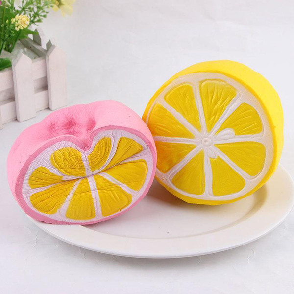 Kid Toys Spinner Fidget Toy Jumbo Kawaii Simulation Fruit Slow Rising Squishies Scented Lemon Squishy Toys Children Gifts