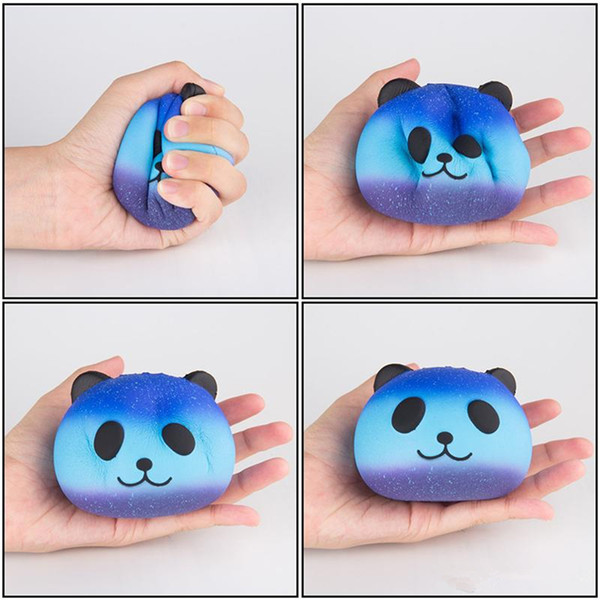 NEW Cute PU Squishy Super Slow Rising Jumbo Panda Squishy Squeeze Phone Strap Kids Fun Toy Gift Decompression Toy DHL Free 