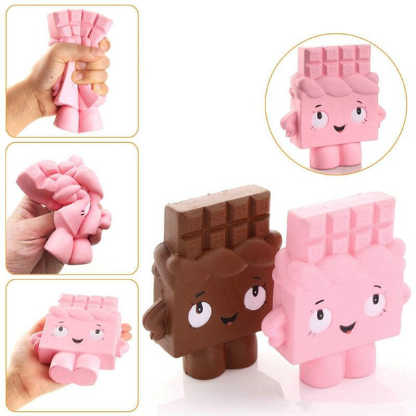 new arrival Kawaii Squeezed Squishy Jumbo Chocolate Slow Rising Soft Cute Hand Pillow Cream Scented Bread Squeeze Hand Wrist Gift Stress Toy