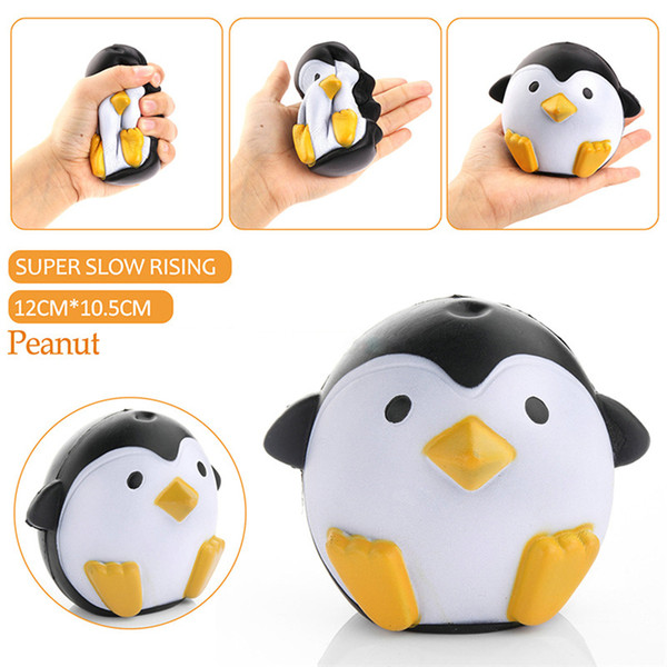 Jumbo Squishy female Penguin Kawaii Cute Animal Slow Rising Sweet Scented Vent Charms Bread Cake Decompression Toy Doll Gift