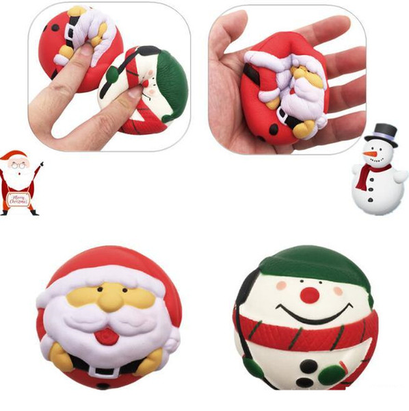 kawaii squishy JUMBO Santa Claus snowman penguins soft slow rising toys rare squishy Kids Fun christmas gift For Key Ring Phone Chain