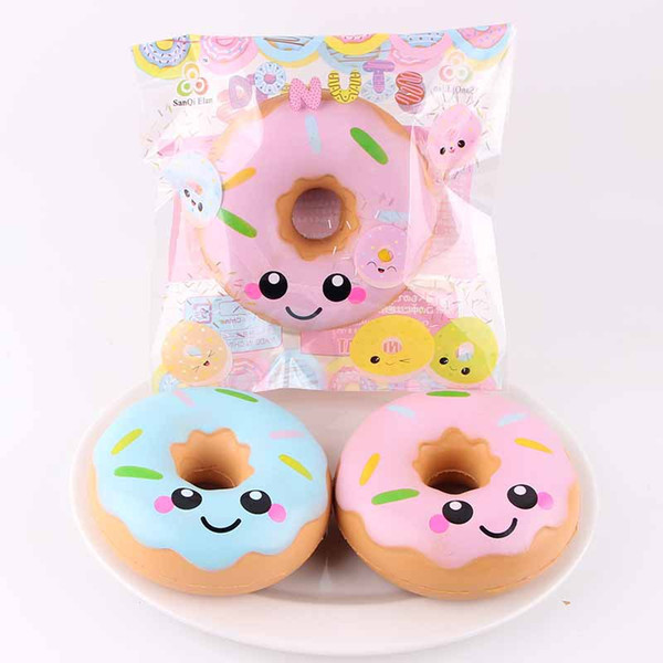 new Donuts Kawaii Squishy Slow Rising Scented Cellphone Charms Pendants Stress Relieve Queeze Bread Cake Gift For Kids Decompression toy