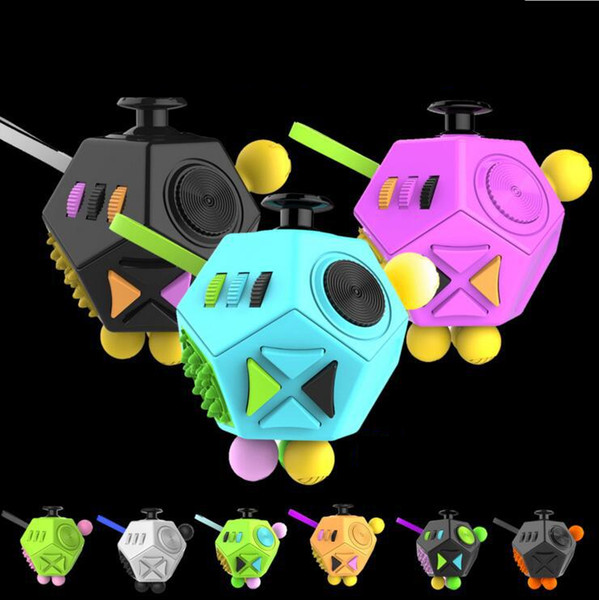 The Second Generation Fidget Cube The World's First American Original Decompression Anxiety Toys 12 Faces Fidget Cube With Retail Box