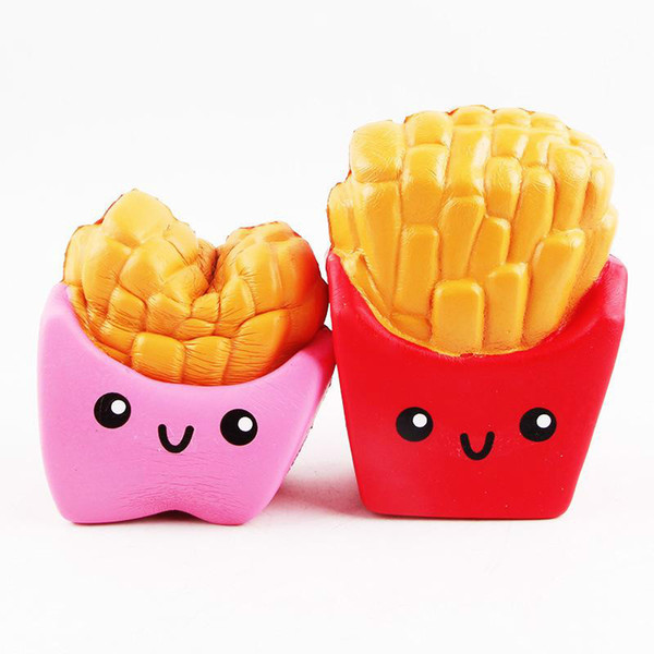 Slow Rising Squishies High Quality Kawaii Cute Jumbo French Fries Soft Scented Bread Cake Squishy Stretch Kid Toy Free DHL