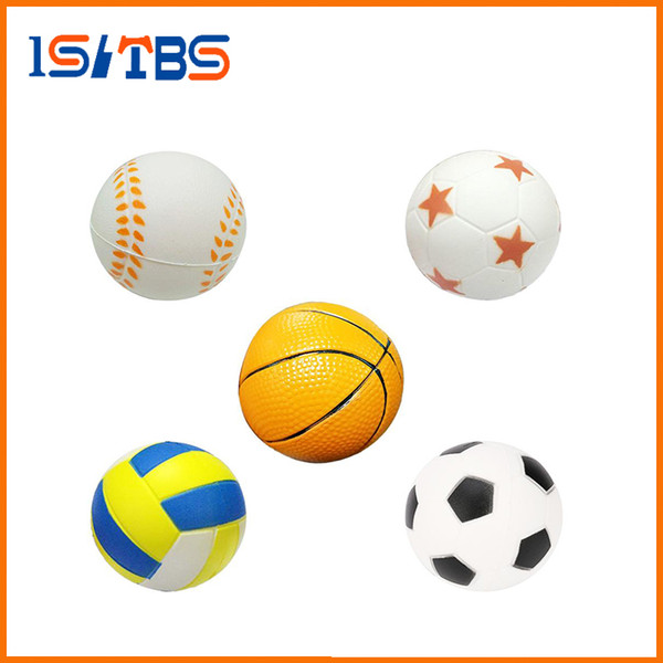 Squishy Toy Hand Football Basketball Baseball Exercise Soft Elastic Squuze Anti-Stress Ball Kid Small Ball Toy Adult Massage Squishy Toy