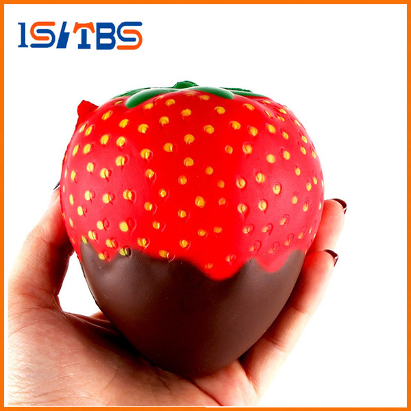 11.5CM PU Jumbo Soft Squishy Strawberry Candy Scented Slow Rising Fruit Strawberry Squeeze Toys Gifts Antistress Toys For Kids