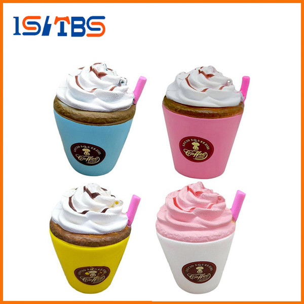 Cute Kawaii Soft Squishy Simulation Cream Cup Toy Slow Rising for Children Adults Relieves Stress Anxiety Sample Model