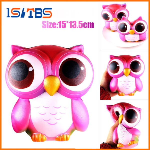 15cm Lovely Pink Owl Cream Scented Squishy oyuncak toys for children antistress Slow Rising Squeeze Toys Collection MUQGEW