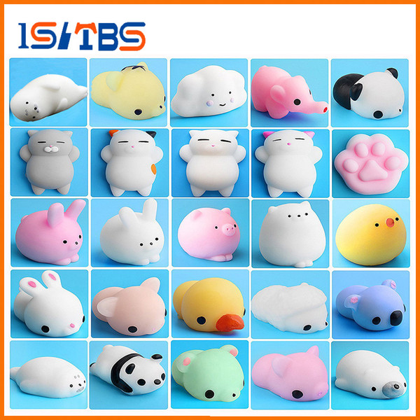 Hot Sale Cute Mochi Squishy Cat Squeeze Healing Fun Kids Kawaii Toy Stress Reliever Decor car house show window cafe Toys