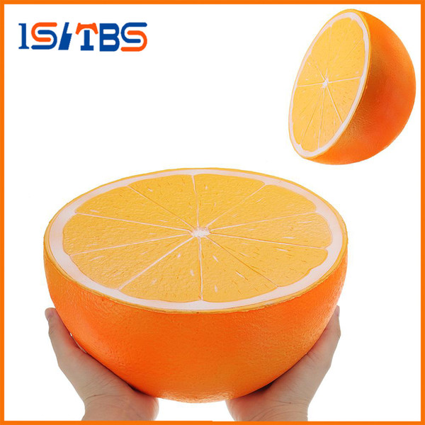 Large Orange Watermelon jumbo squishy Slow Rising toy 25CM big size Cartoon squeeze toys Kids fun Soft Toy anti stress Gift