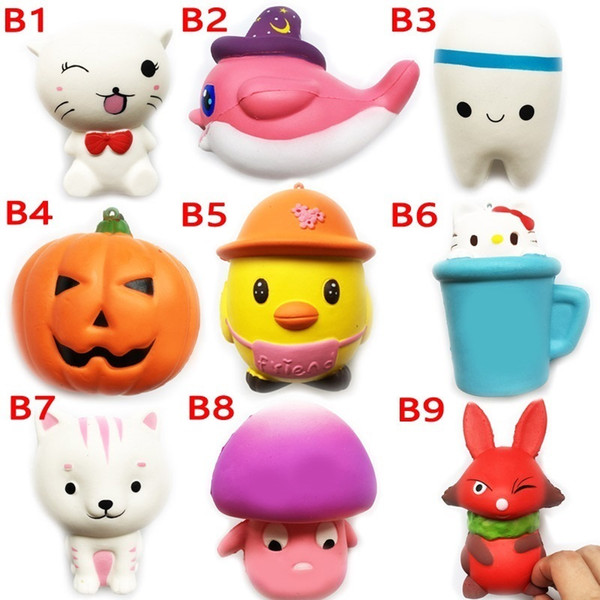 DHL Squishy Toy miniature food tooth squishies Slow Rising 10cm 11cm 12cm 15cm Soft Squeeze Cute Cell Phone Strap gift Stress children toys