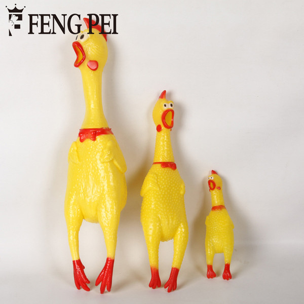 Pet Toy Yellow Screaming Rubber Chicken Pet Toy Rubber Chicken Pet Toy Three Colors Blue Yellow And Red