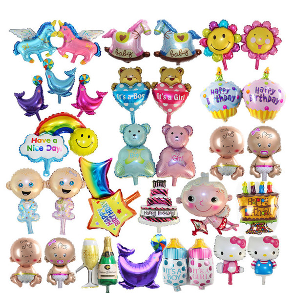 Helium Foil Balloons Wholesale Baby Kids ballons Birthday Party Decoration 14 inch Balloons for Party Decor for birthday