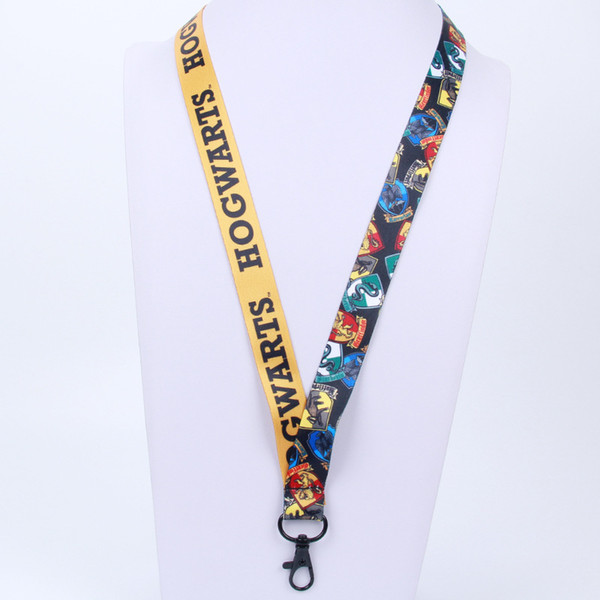 Harry Potter Key Lanyard Hogwarts School Phone Rope Chain Strap Lanyard Keychain Keyring Lanyard ID badge Strap