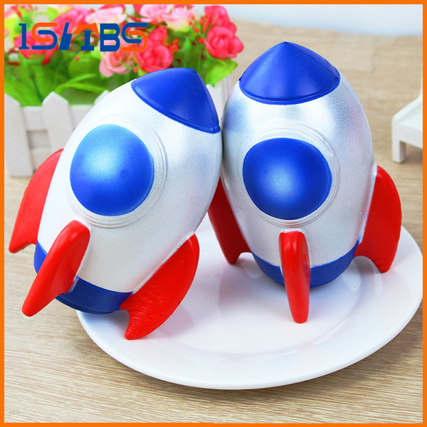 15CM simulation PU small rocket Kawaii Squishy Slow Rising Soft Squeeze Stuffed Squishy Toys Phone Decor Charms Gift