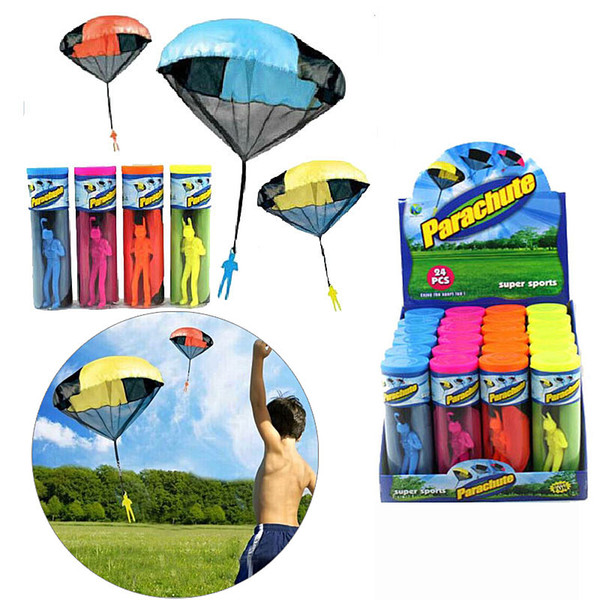 Parachute with Figure Soldier Flying Toys for Kids Children Outdoor Sport Color Kids Novelty Toys Wholesale