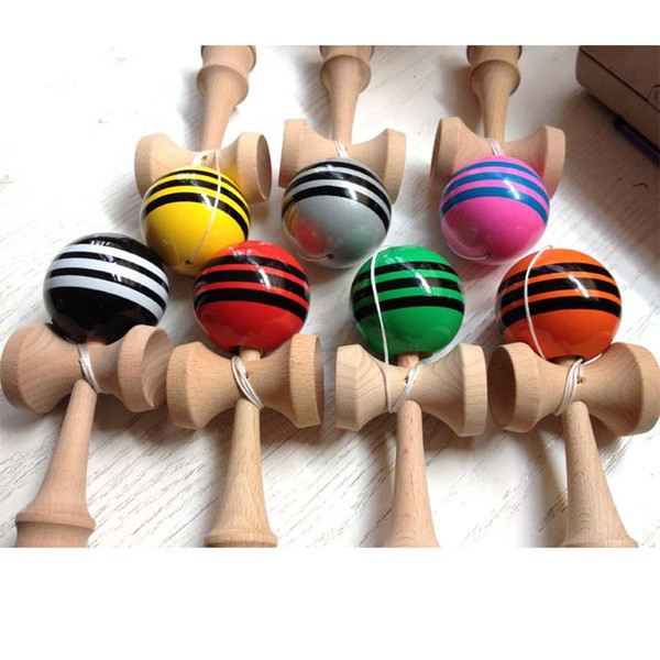 Big Kendama Ball Multicolor Colors 18.5cm*6cm Japanese Traditional Wooden Toys Education Gifts Novelty Toys 180PCS DHL 