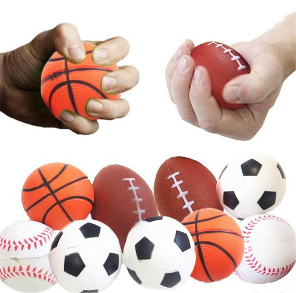 Soccer Football Squishy Toys Baseball Basketball Volleyball Slow Rising Jumbo Squeeze Phone Charms Cream Bread Stress Reliever Gift