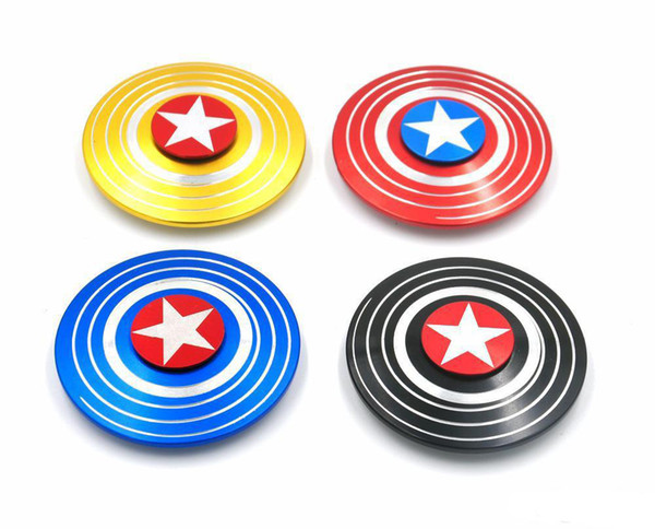 Fidget Spinner American Captain Fast Bearing Spider Finger Hand Spinner gyro EDC ADHD Rotation Anti Stress Aluminum alloy Man