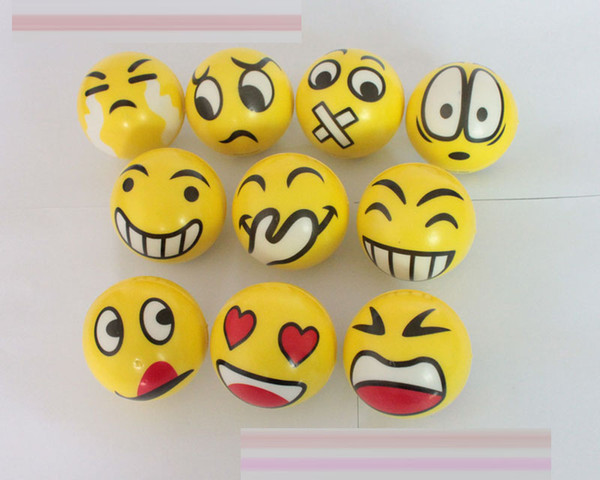 New FUN Emoji Face Squeeze Balls Stress Relax Emotional Toy Balls Fun balls EMS shipping E1789