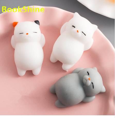 1pc Mini Squeeze Toys Antistress Ball Squishy Cat Slow Rising Doll Stretchy Animal Healing Stress Hand Fidget Vent Toy Fun Gift